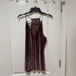 Express Velvety top size large